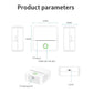 X6 200DPI Student Homework Printer Bluetooth Inkless Pocket Printer White 5 Printer Papers+5 Stickers + 3 Color Papers