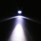 2 PCS Mini LED Flashlight Adjustable Eyeglass Clip Light Reading Ligh(Black)