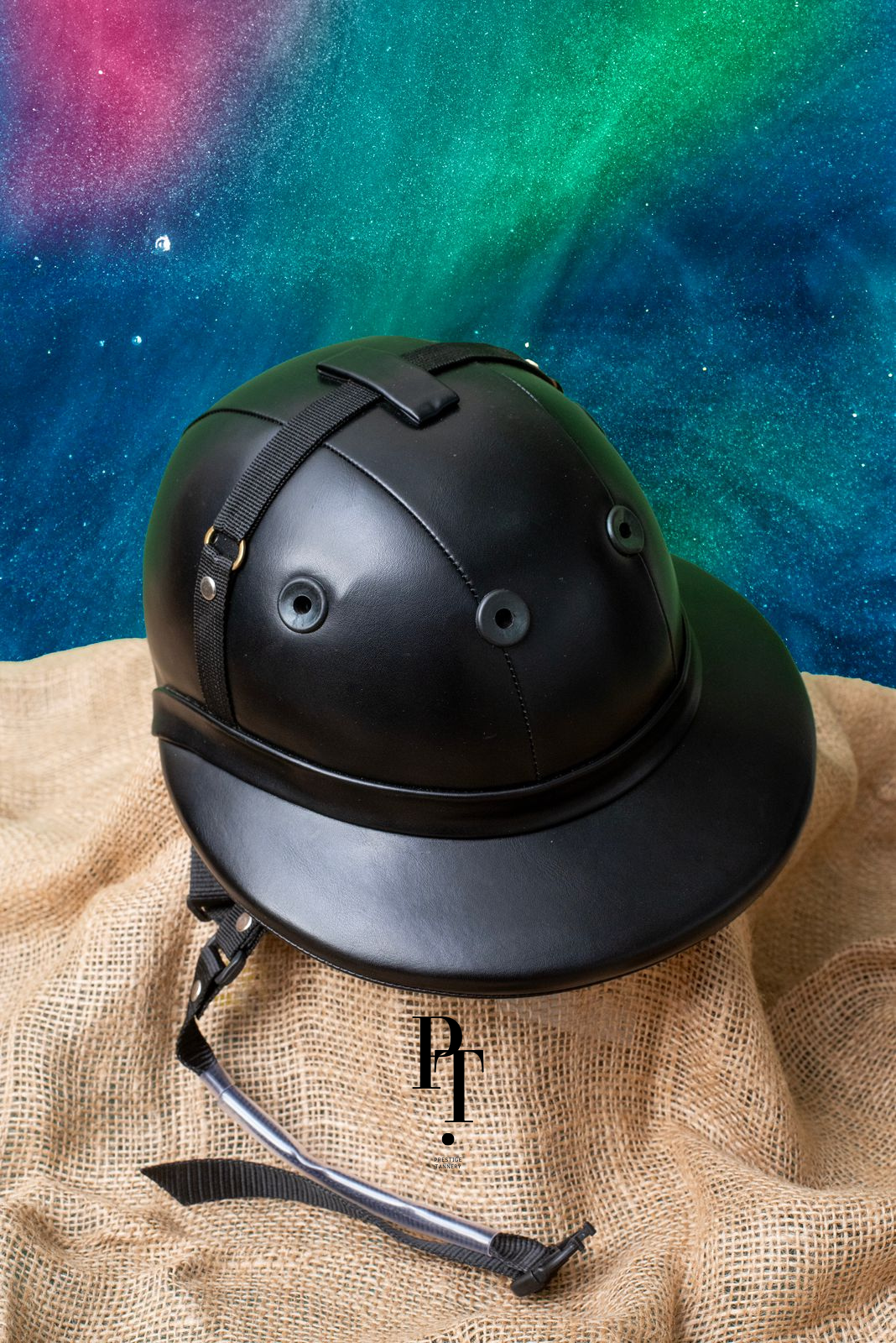Black Polo Helmet