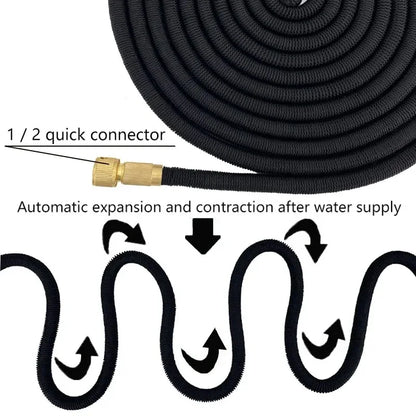 New Expandable Magic Hose High Pressure Car Wash Hose with Spray Gun Set Outdoor Watering Irrigation Tool Garden Hose