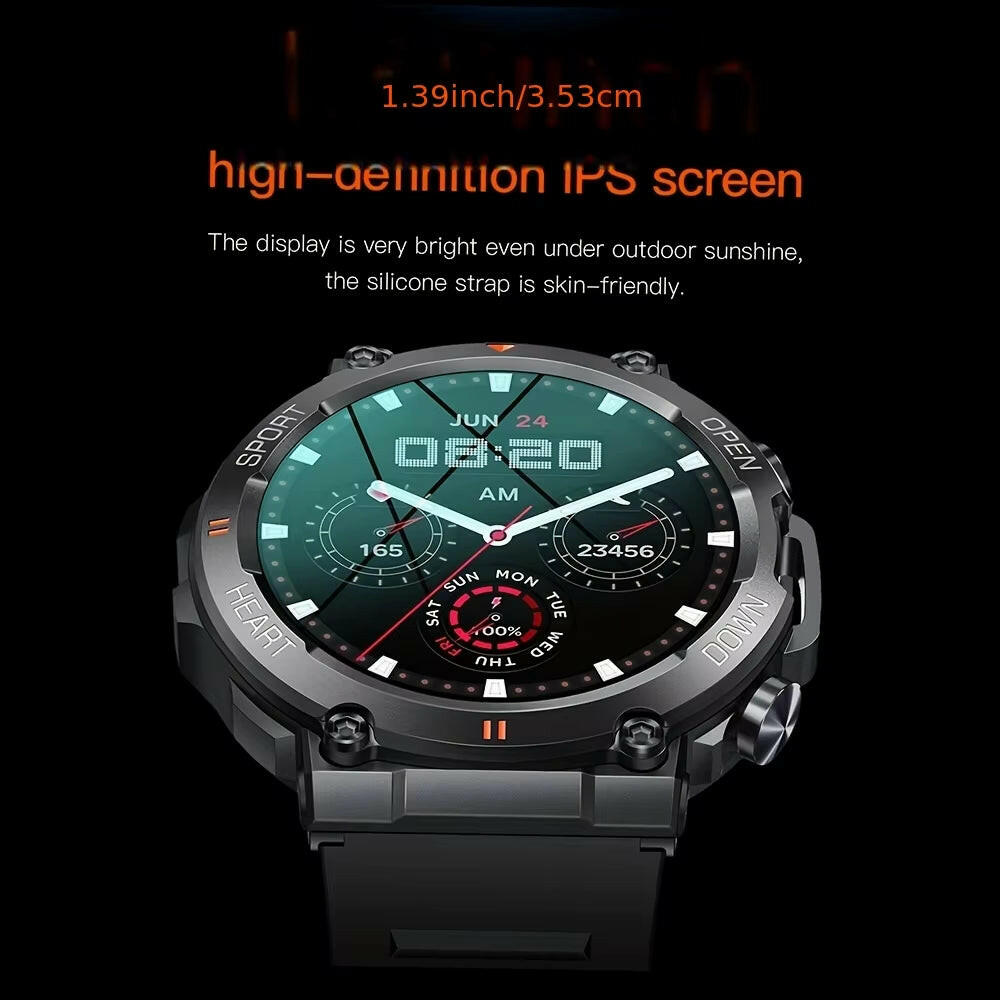 K56Pro Smart Watch for Men Heart Rate Blood Bluetooth Sport 400Mah Long Standby 1.39 Inch 360*360 HD Screen Outdoors Smartwatch.