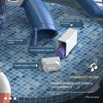 Electric Water Gun M416 Pistol Shooting Lighting Toy Gun Full Automatic Summer Pool Beach Toy for Kids Children Boys Girls Adult