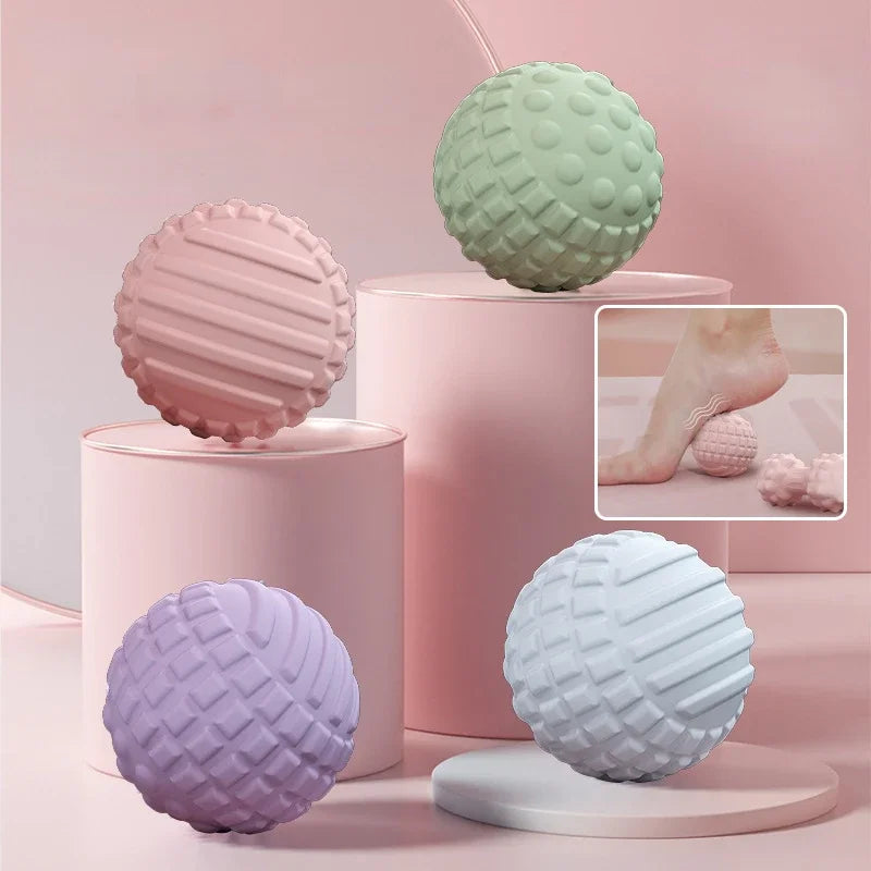 TPR Floating Point Muscle Relaxation Massager Light Massage Adsorption Ball Relieves Pain Reusable and Washable.