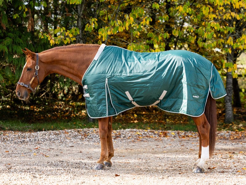 100g Stable Rug With Detachable Neck - Hunter Green