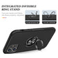 iPhone 11 Ring Holder Case Black Kickstand