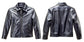 Classic Black Leather Jacket For Men